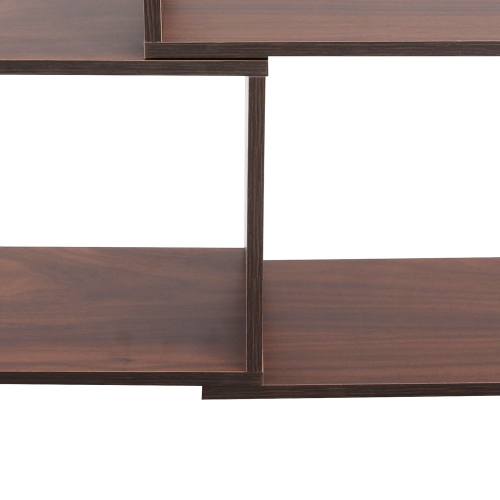 Open Storage Shelf, 3-Tier Bookcase, Retractable Storage Shelf