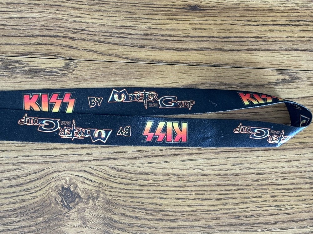 KISS by Monster Golf Black Lanyard