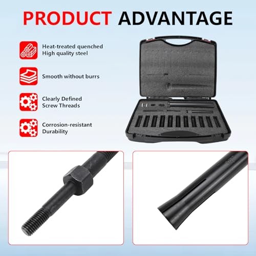 18pcs 95400 in-Line Dowel Pin Puller Master Set Includes Both SAE and Metric