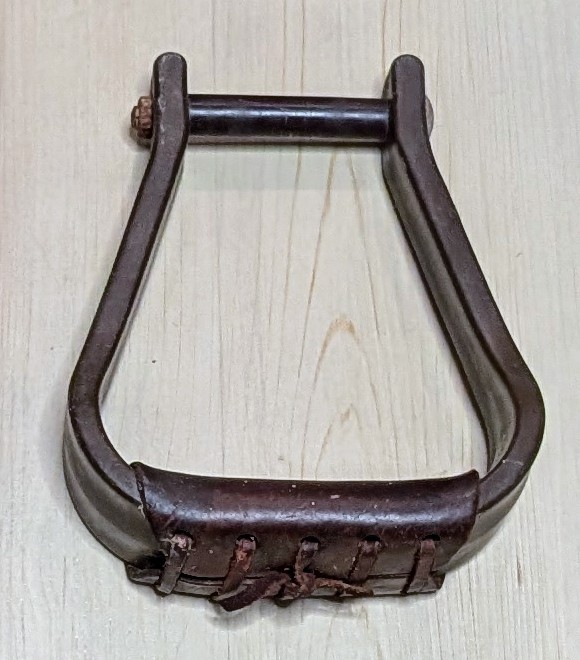 Stirrups With Leather Wrap #13A