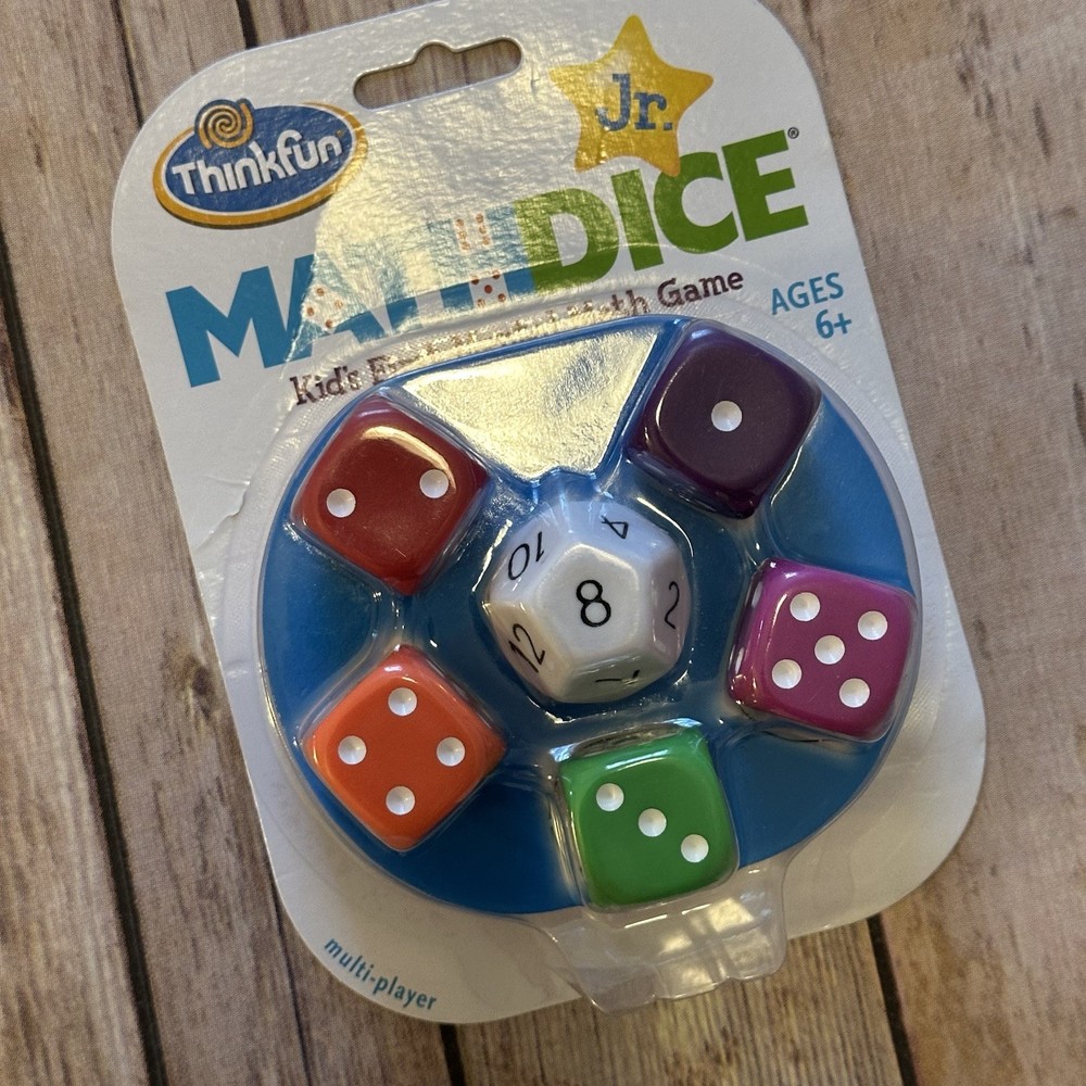 Thinkfun Jr. Math Dice Game Kids First Mental Math Game Ages 6+ Educational Game