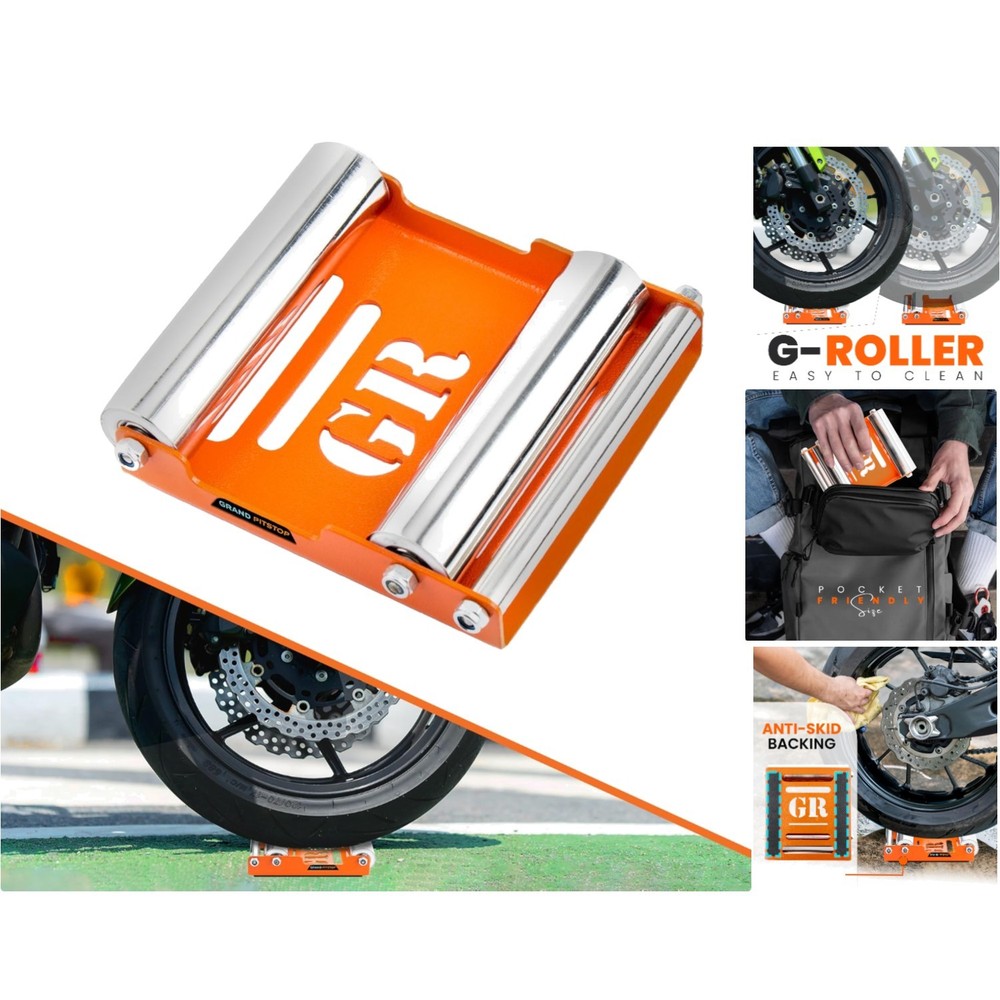 Grand Pitstop Motorcycle Wheel Cleaning Stand - Paddock Stand Replacement - Whee