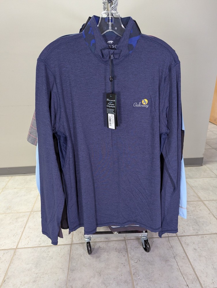 NWT MEN'S GREYSON 1/4 ZIP PULLOVER, SIZE: M, COLOR: MALTESE (M16)