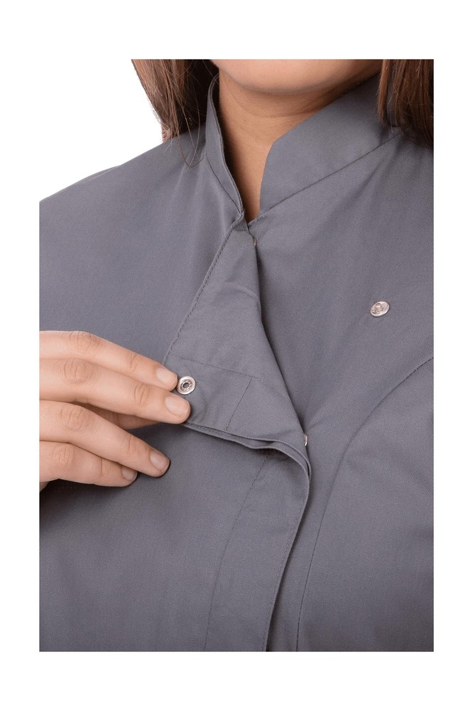 Chef Works Women's Lansing Chef Coat Medium Grey