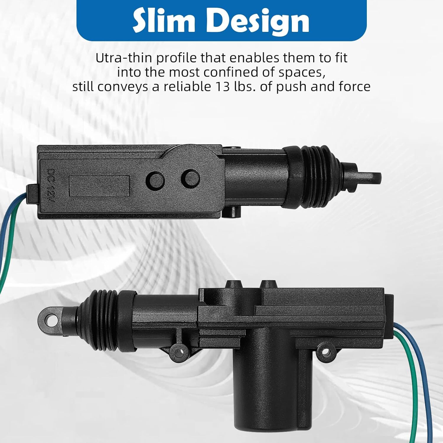 4x Universal Car Auto Heavy Duty Power Slave Door Lock Actuator Motor 2 Wire 12V