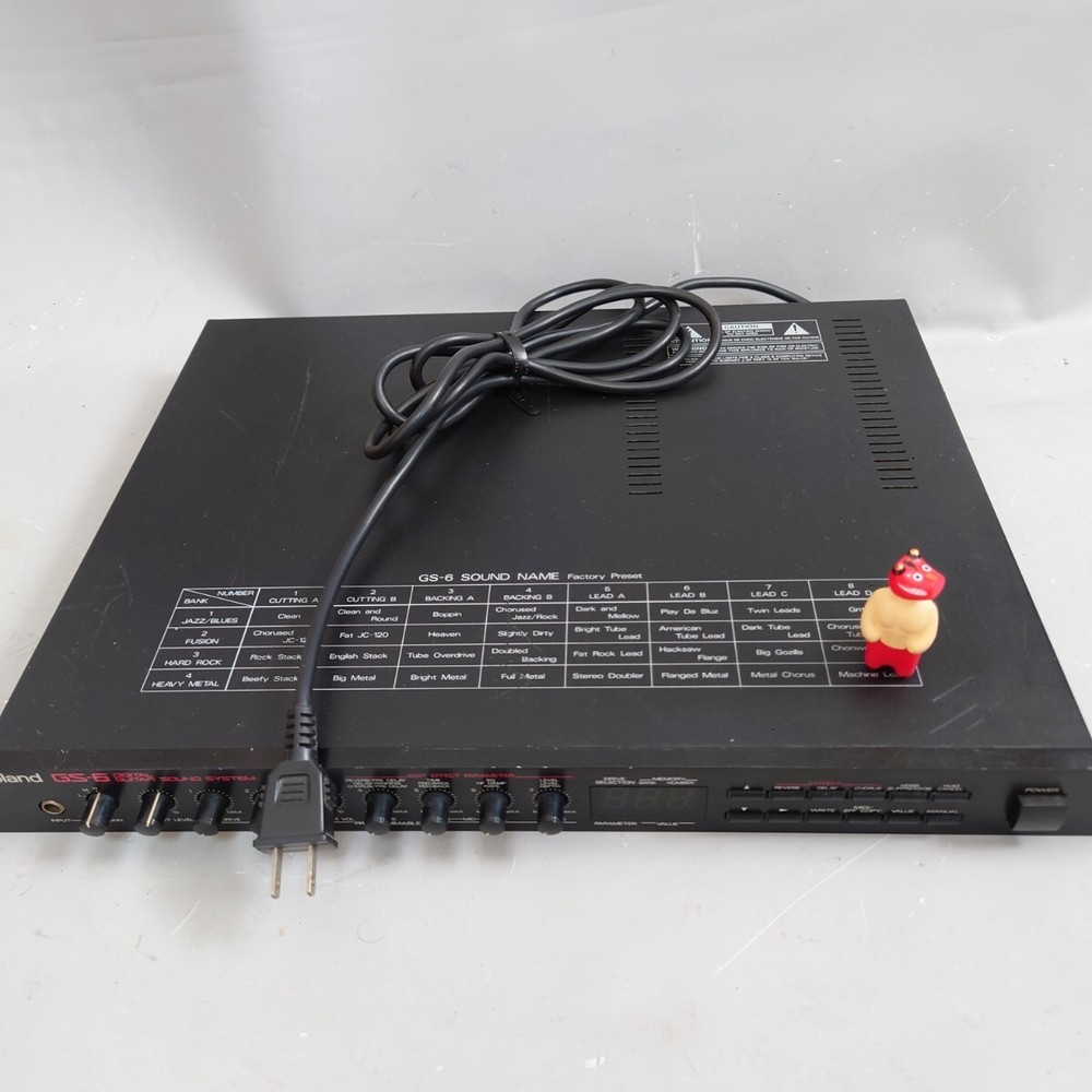 Roland GS-6 Digital Guitar Sound System Preamp Processor Multi Effects Rack Test