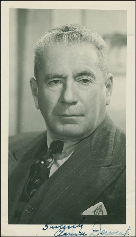 CLARENCE DERWENT - PHOTOGRAPH SIGNED