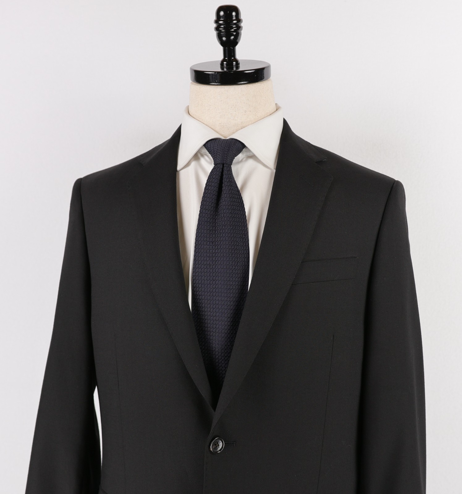 J Crew Ludlow Slim Suit Jacket Stretch Four-Season Wool Size 40S Black Blazer