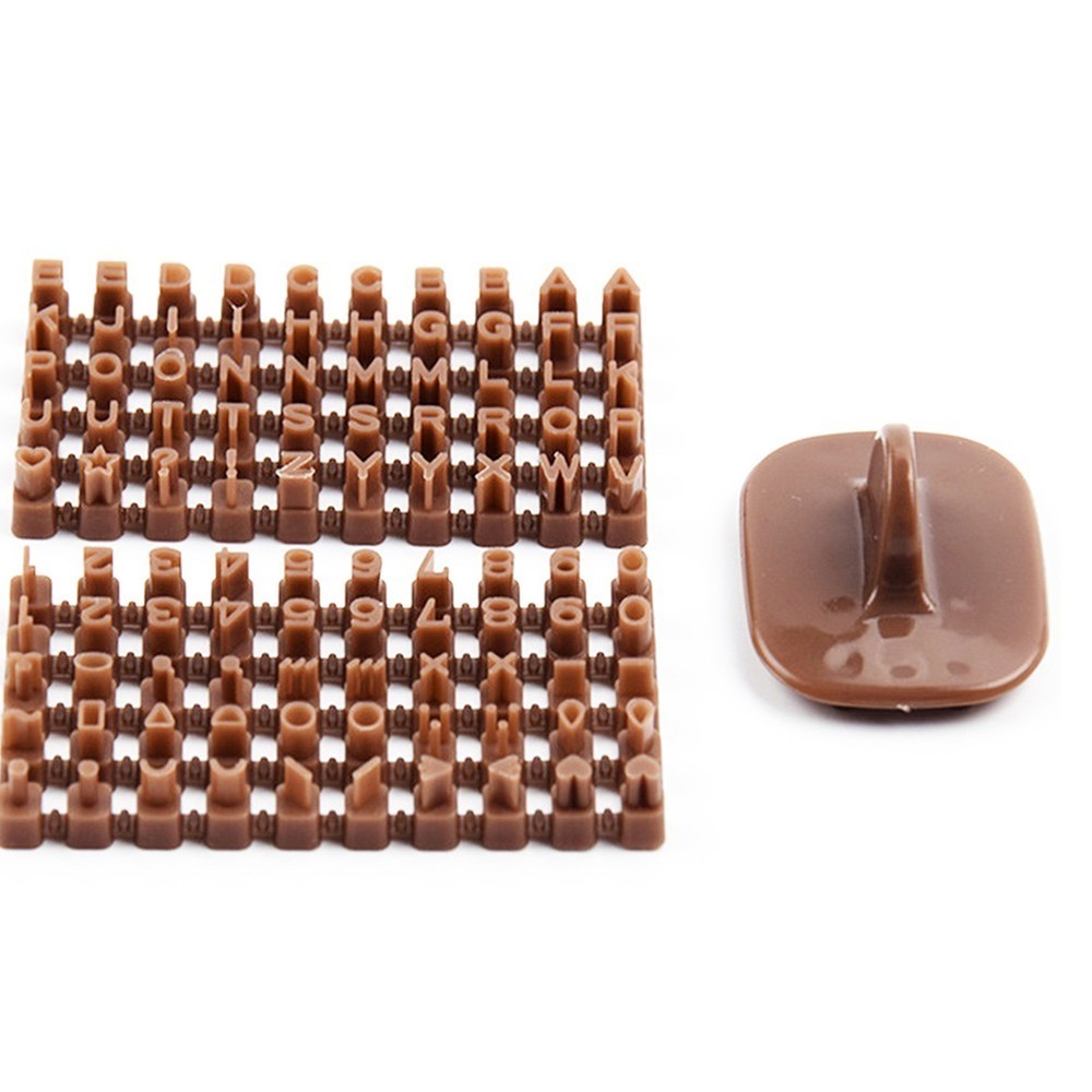 Plastic Alphabet Embossing Tool and Cookie Cutter for Home Baking Projects