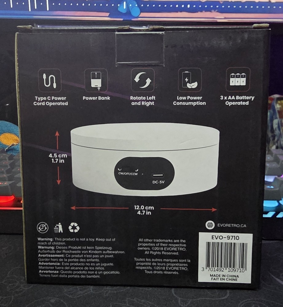 360 Degree Automatic Rotating Display