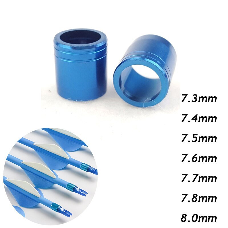 100pcs Archery Explosion-proof Arrow Ring Sets for 7.6mm Out-Diameter Shaft