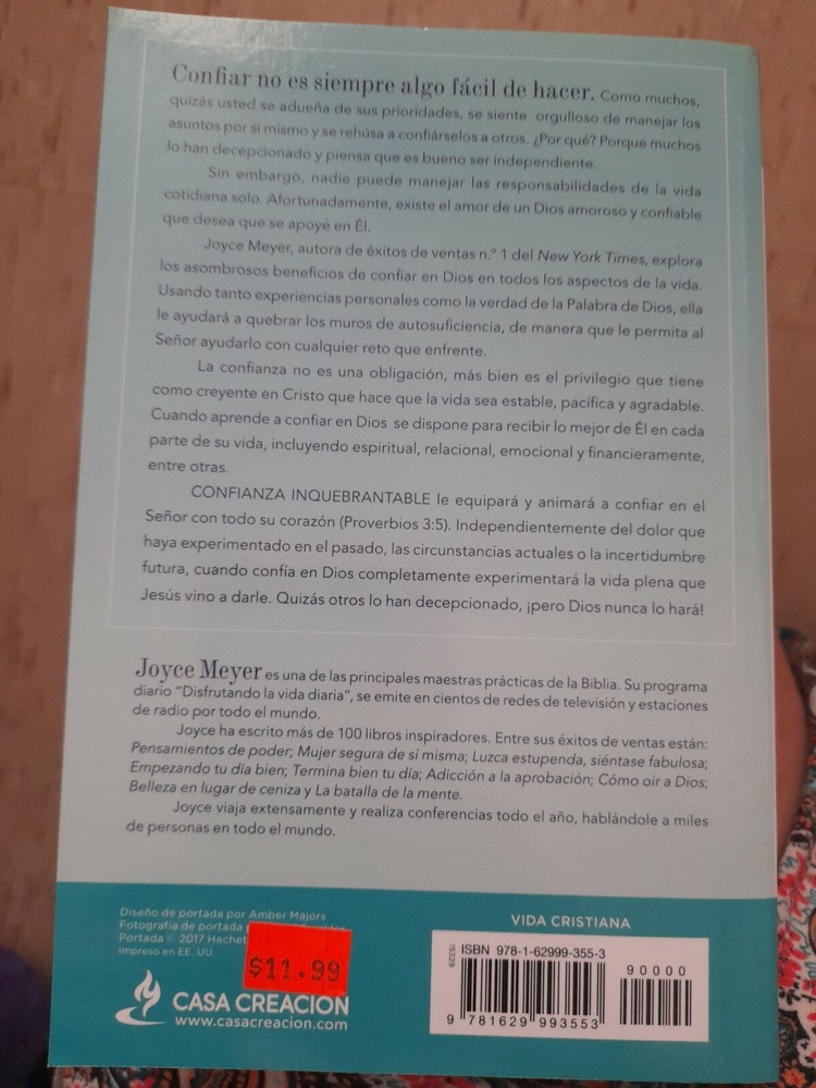 Meyer Joyce-Spa-Confianza Inquebrantable BOOK NEW