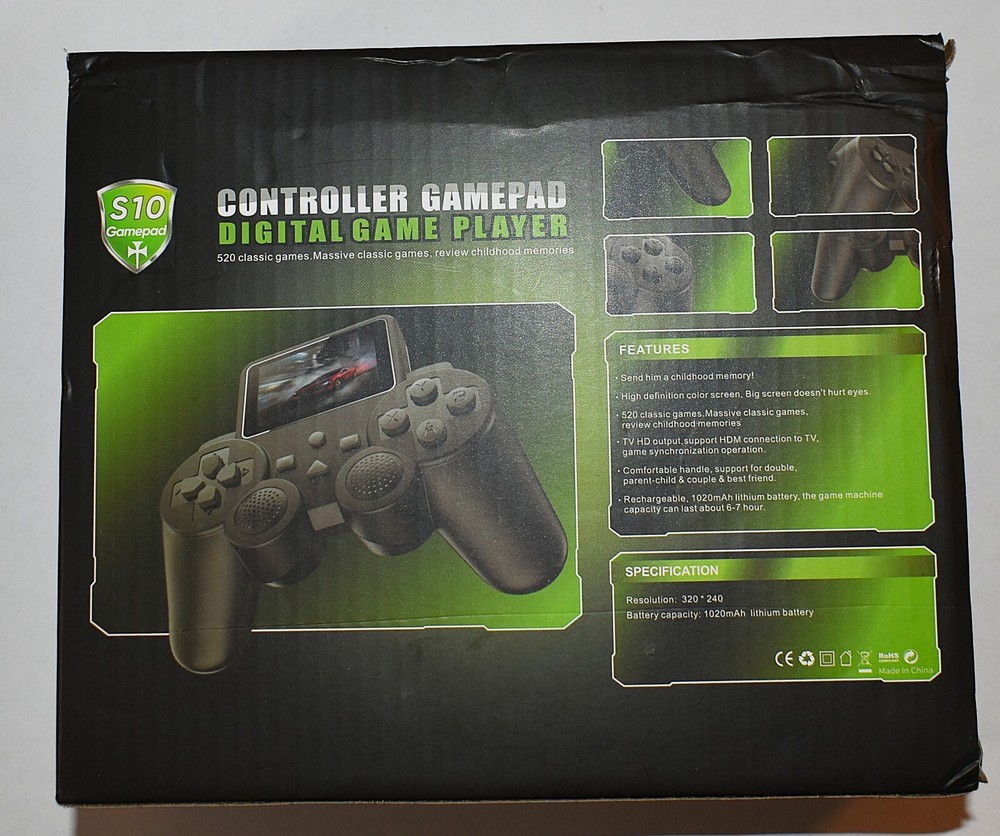 Controller Gamepad Digital Game Controller, Game Player with 520 Classic Games