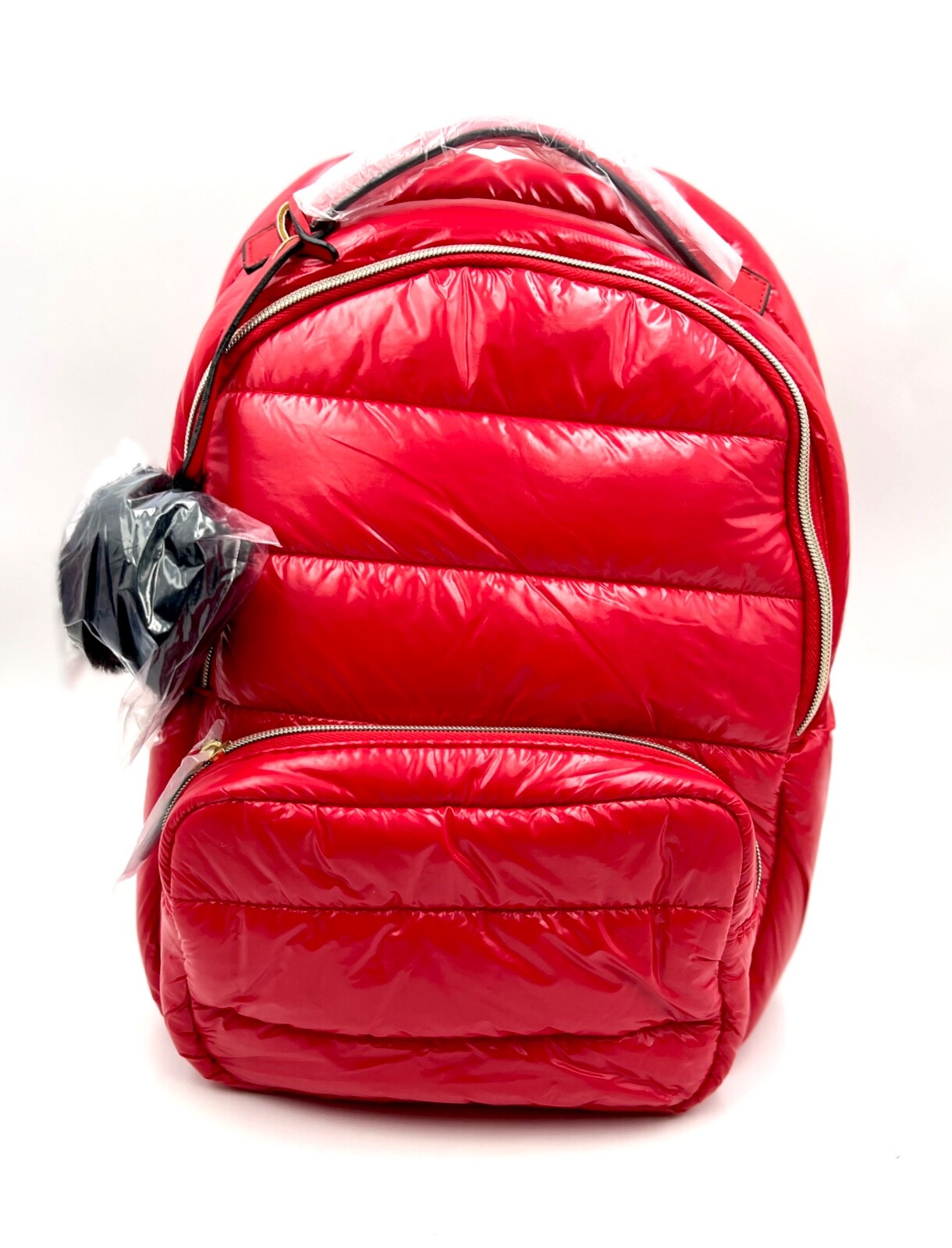 New! Estee Lauder Fluffy Backpack Makeup Bag ~ Red