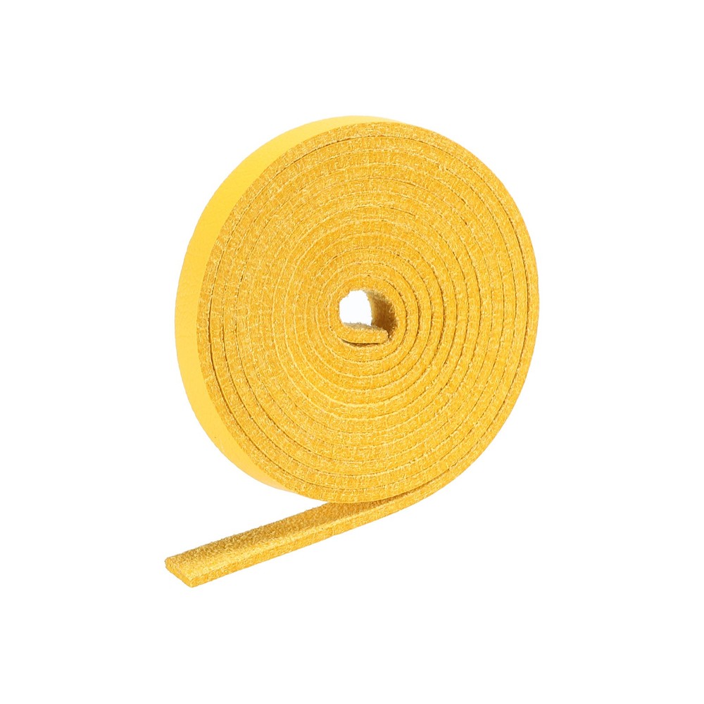 Faux Leather Straps Strip Leather String 0.5cm/0.2" Width, Yellow