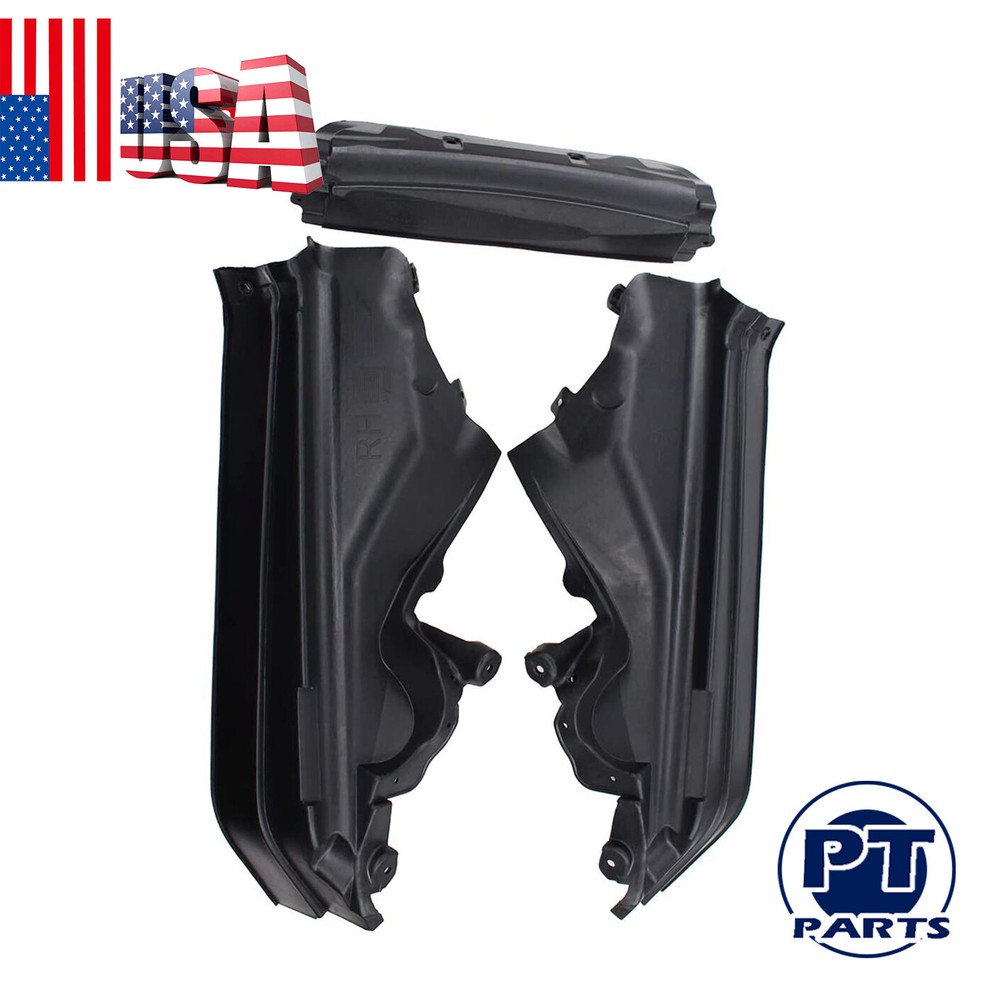 3x 51717169420 Engine Upper Compartment Partition Panel Set For BMW X5 X6 E70