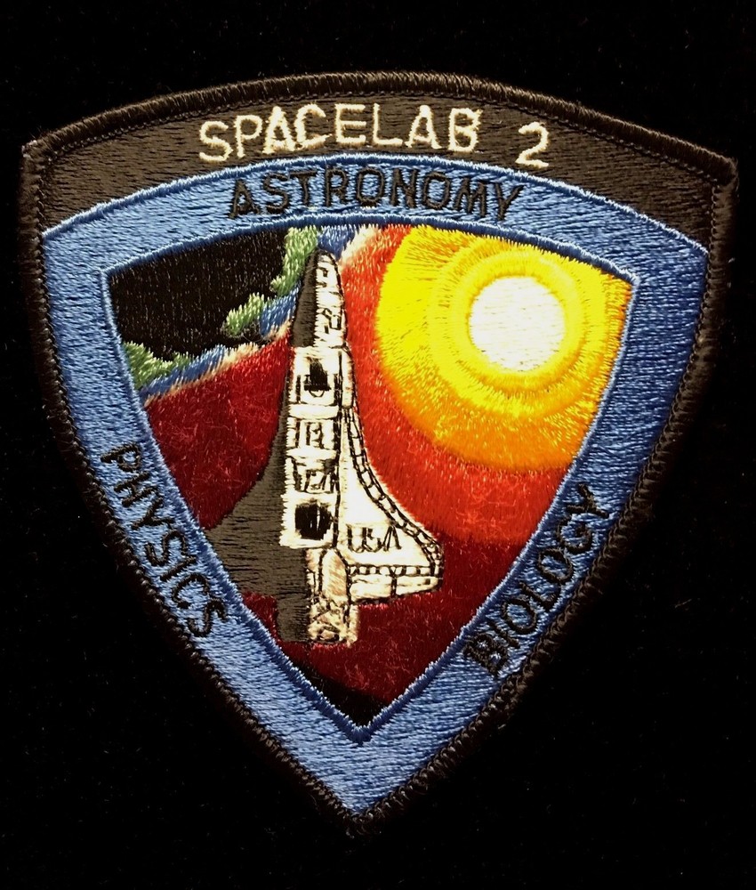 SPACELAB 2 ASTRONOMY PHYSICS & BIOLOGY CLOTH BACK PATCH