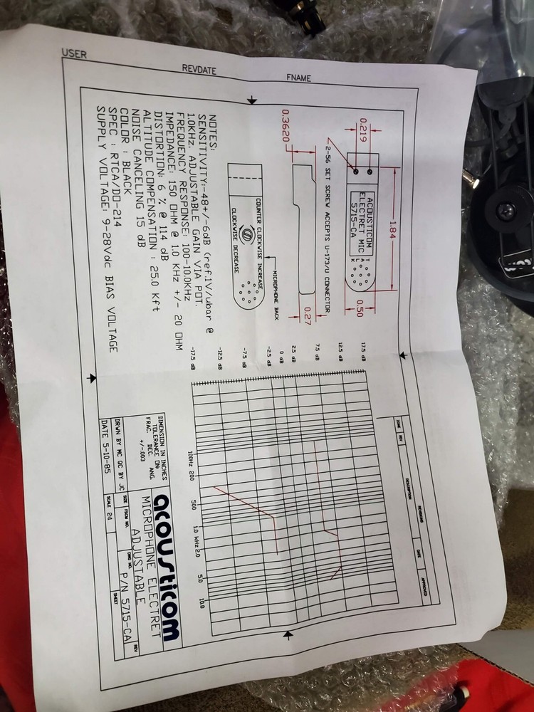 Headset USGI ACOUSTICOM