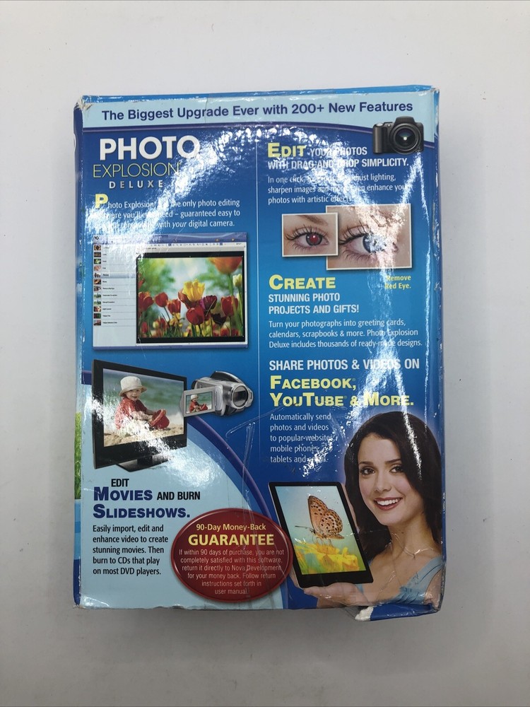 Photo Explosion Deluxe Version 5 The Computer Digital Photo Editing Software