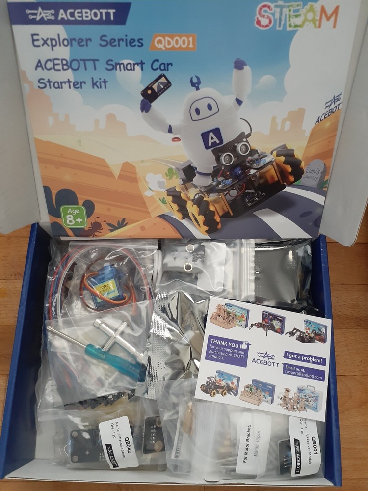 Robot Smart Car DIY Kit - 4WD Programmable Robot - Educational Toy - ACEBOTT