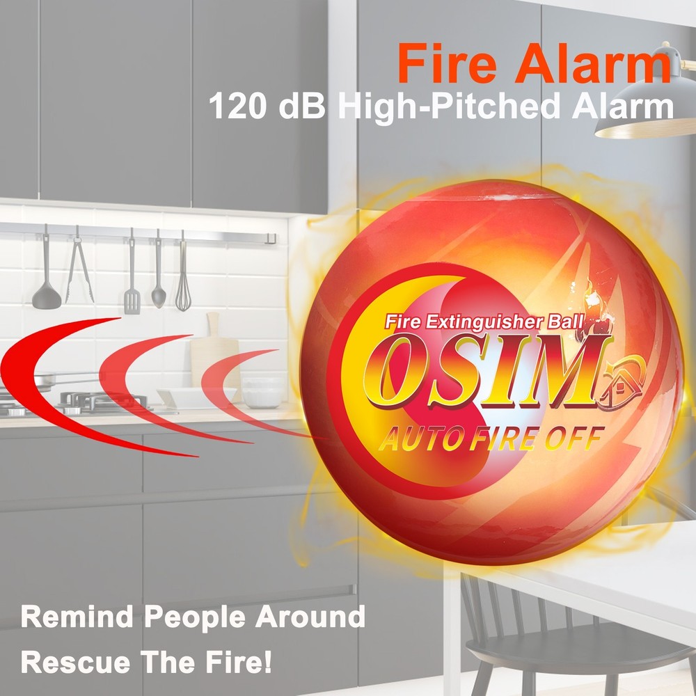 12-Pack Automatic Self-Exciting Fire Extinguisher Ball with Hook and Mount