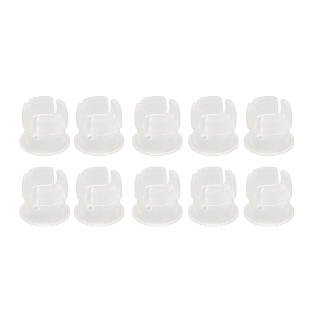 200PCS 5mm LED Holders Flat Buckle Light Emitting Diode Clips Plastic New