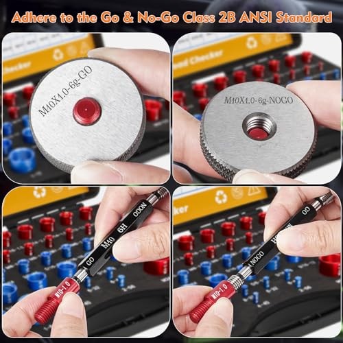 46 Nut and Bolt Thread Checker Standard and Metric,Bolt Size 46 Thread Checker