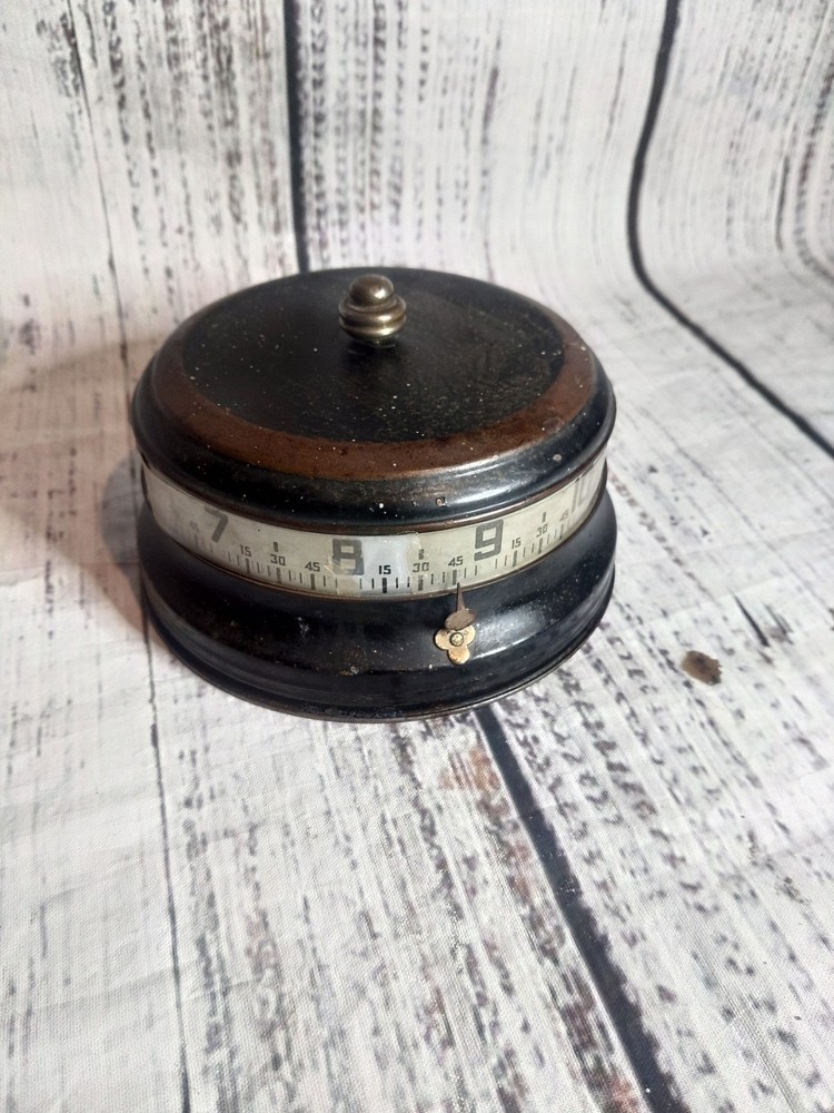 Vintage Black Lux Mystery Clock
