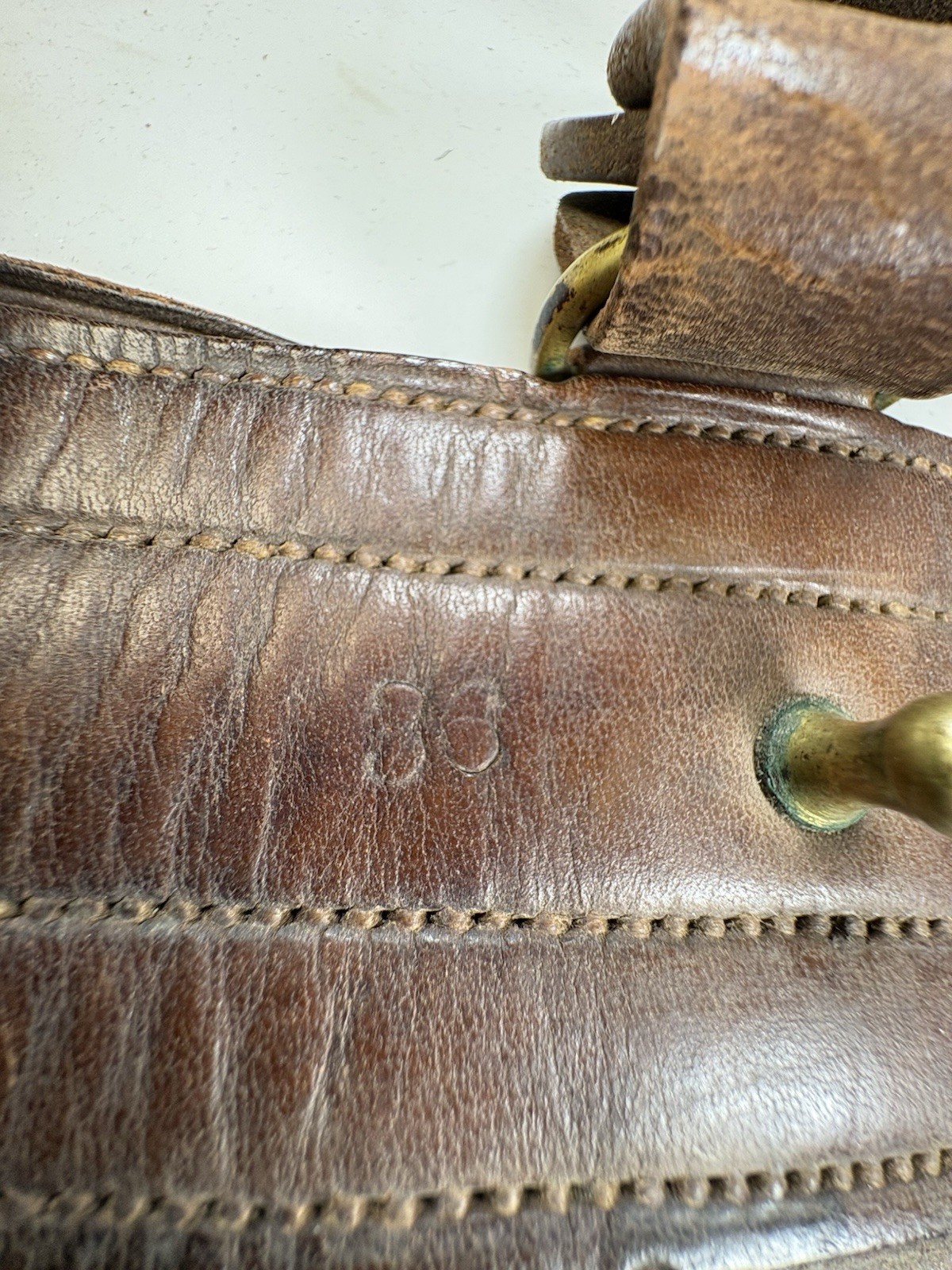 WWI US Army Officer Sam Browne Belw/ Shoulder Strap~AP&S Maker~Size 36