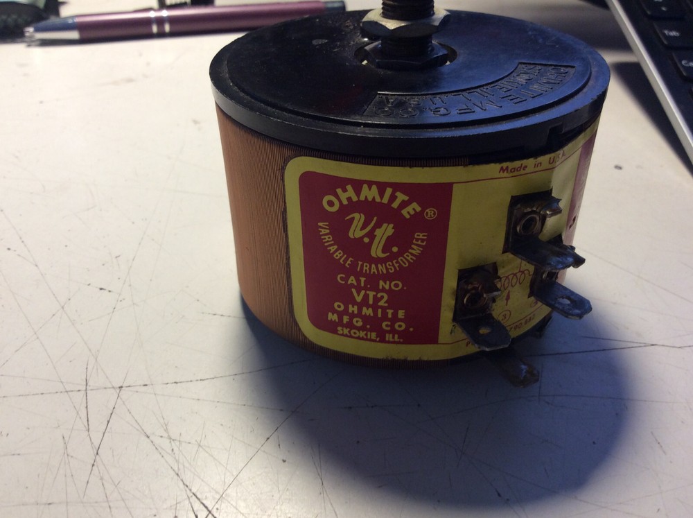 Vintage Ohmite Variable Transformer VT2