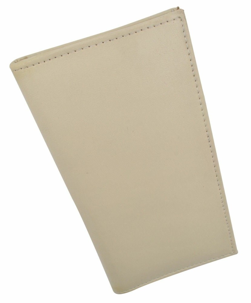 Basic Checkbook Cover Cream NEW
