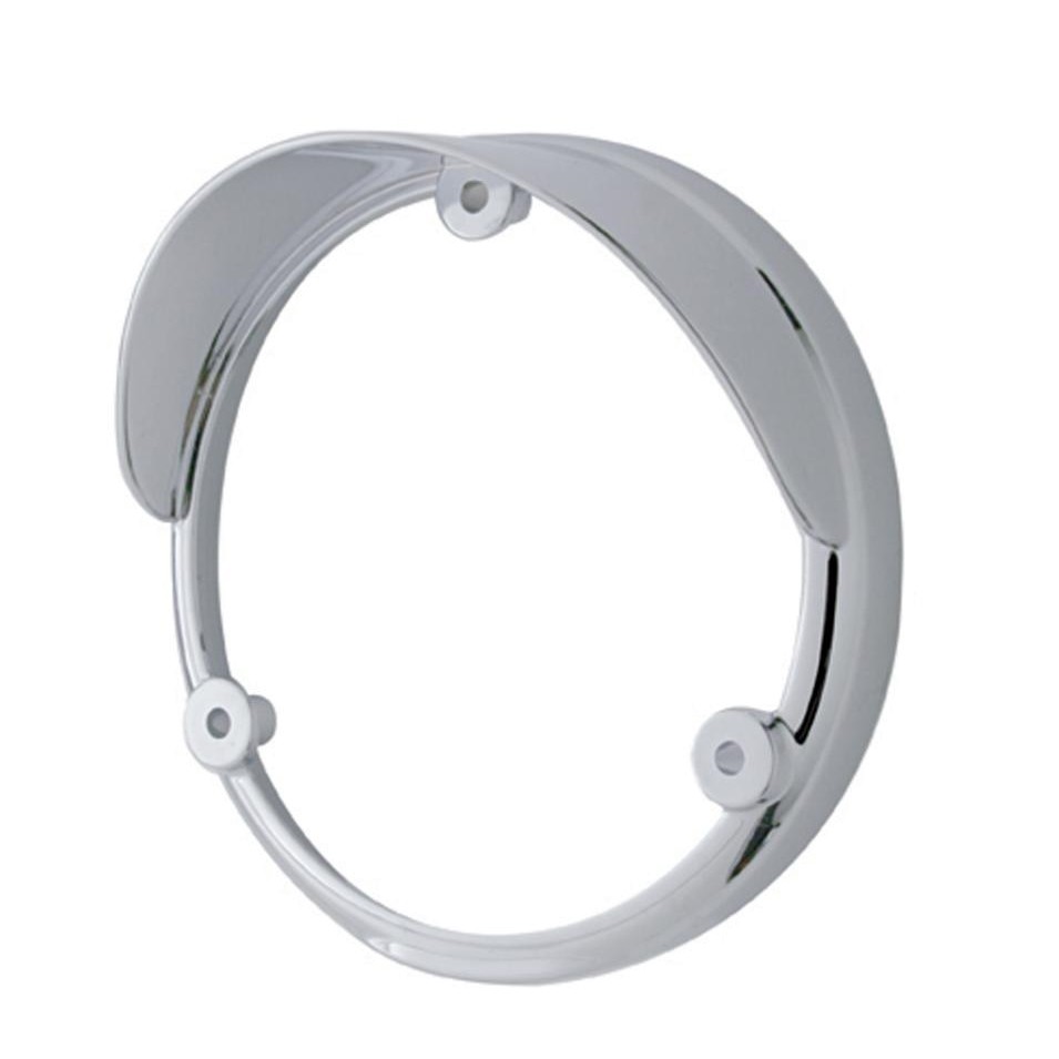 LED Round Double Face Light Bezel w/ Visor - Fits UP 38113 Series