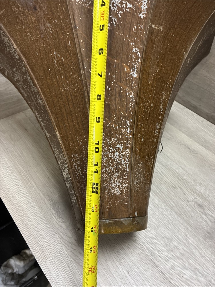 EDISON PHONOGRAPH CYGNET HORN GRAIN PAINTED BELL SECTION