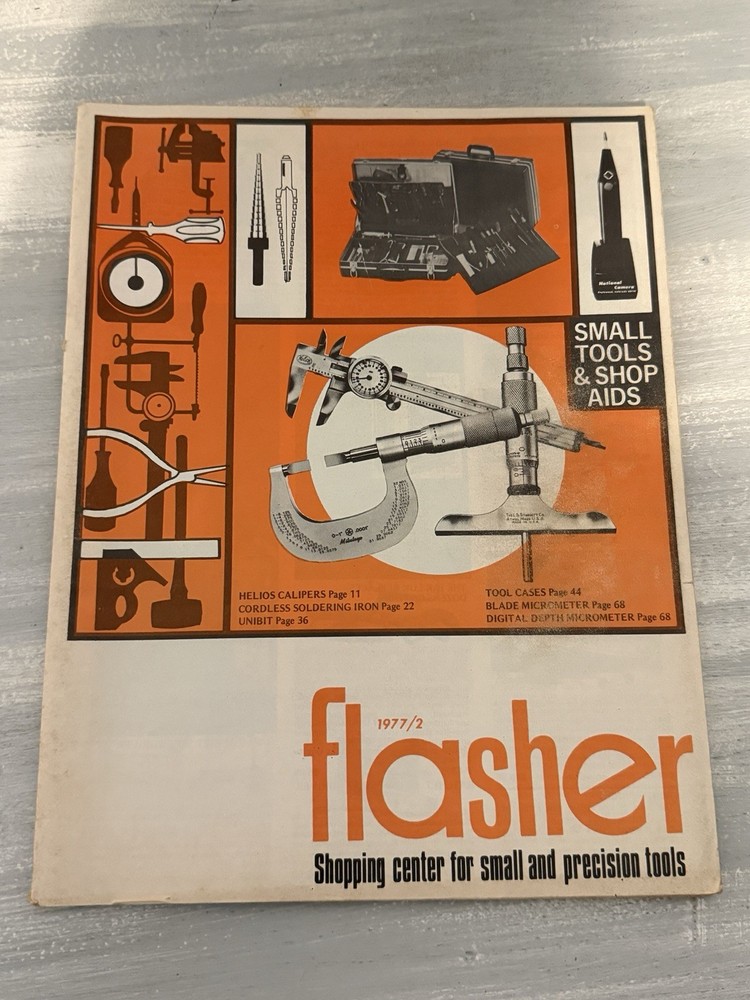 Flasher 1977 Catalog Shopping Center For Small and Precision Tools
