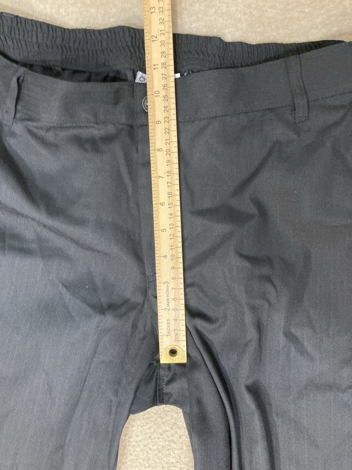 Chef Works Pants Mens Size XL Black Trousers Elastic Waist Loose 32” Inseam NEW