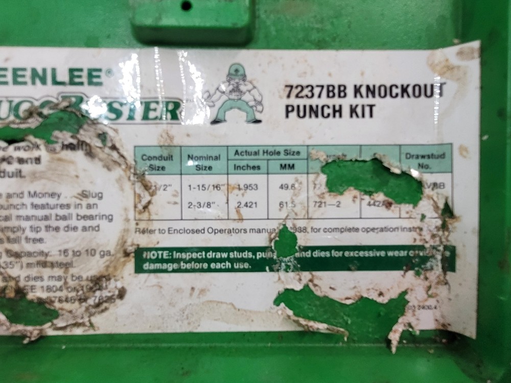 Greenlee Slug Buster Knockout Punch sets ( B350 )