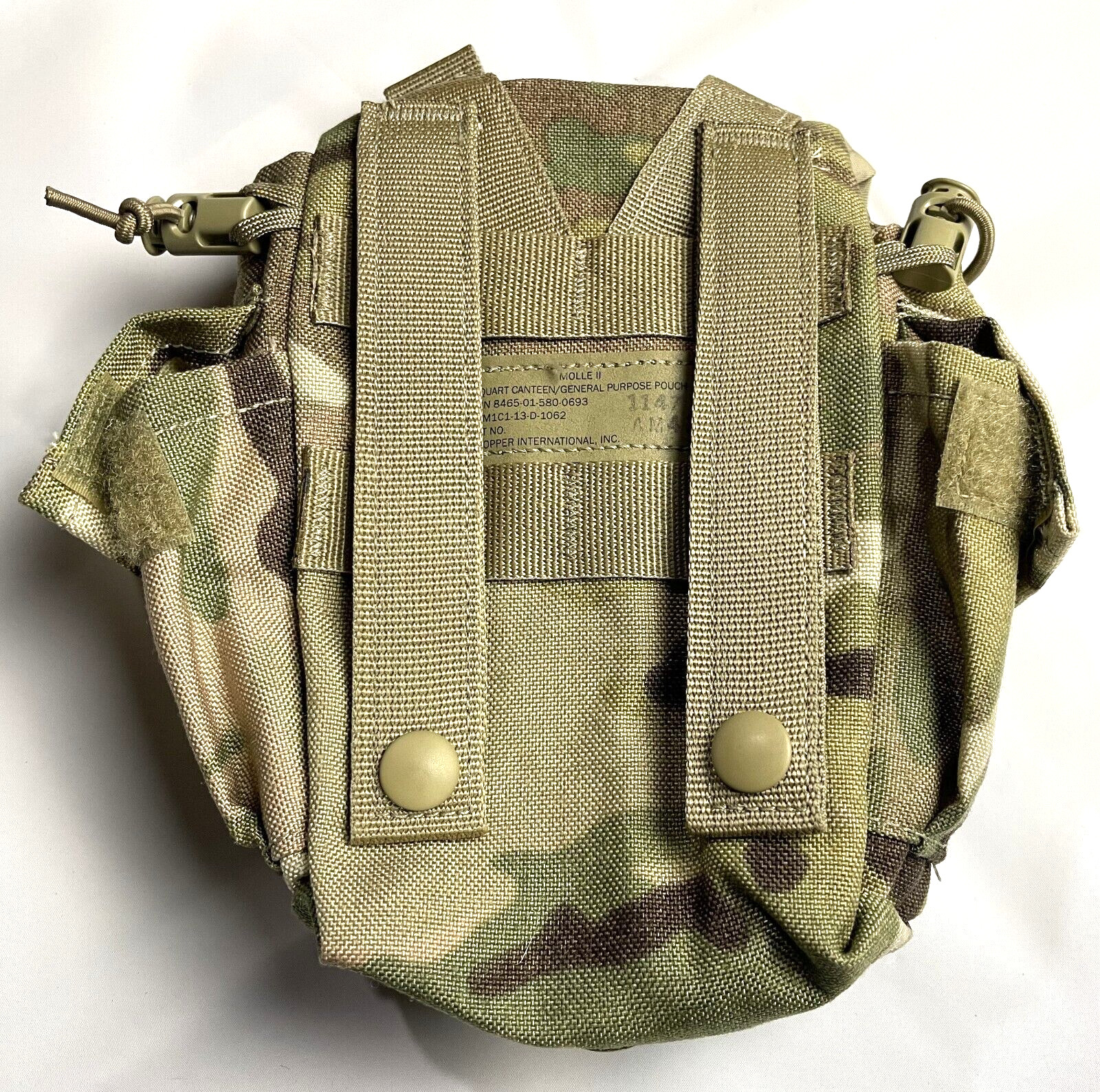 USGI Military MOLLE 1 QT CANTEEN COVER Carrier Utility Pouch OCP Multicam MINT