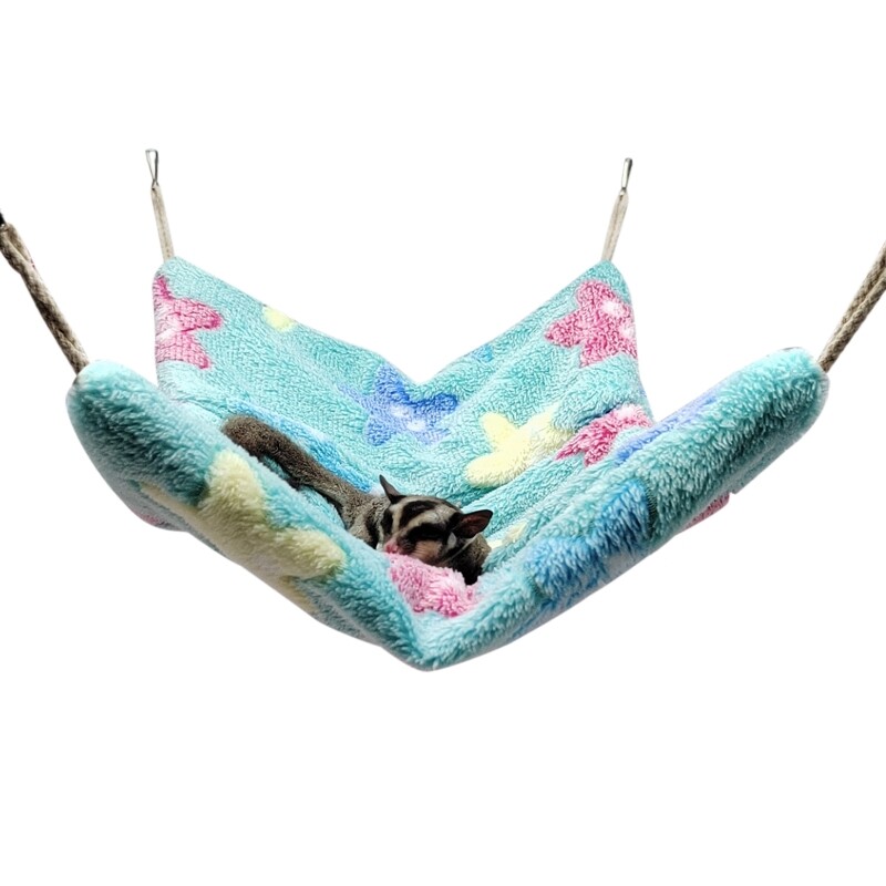 Practical Small Pet Hanging Hammock Glider Sleeping Pet Bed Warm for Hamster