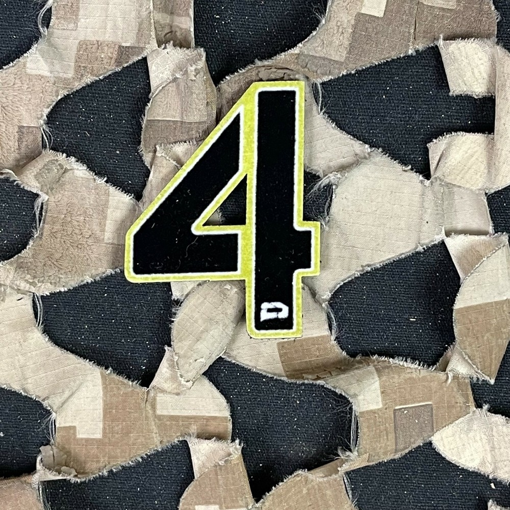 NEW Push Division Number Patch #4 - Lime