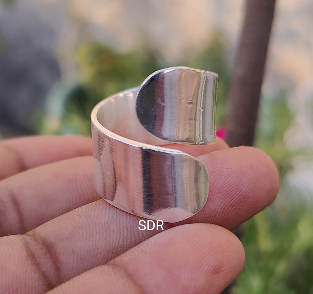 Open Ring Solid 925 Sterling silver Band & Statement Ring Handmade Ring All Size