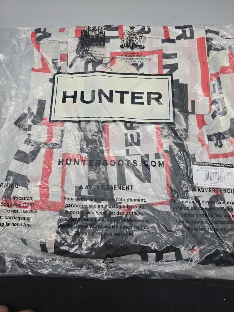 Hunter Original Ripstop Packable Backpack Exploded Logo Free Shipping