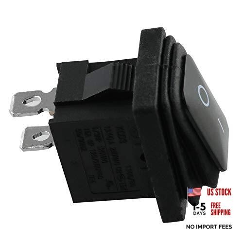 Waterproof Rocker Toggle Switch Waterproof Rocker Switch, Black