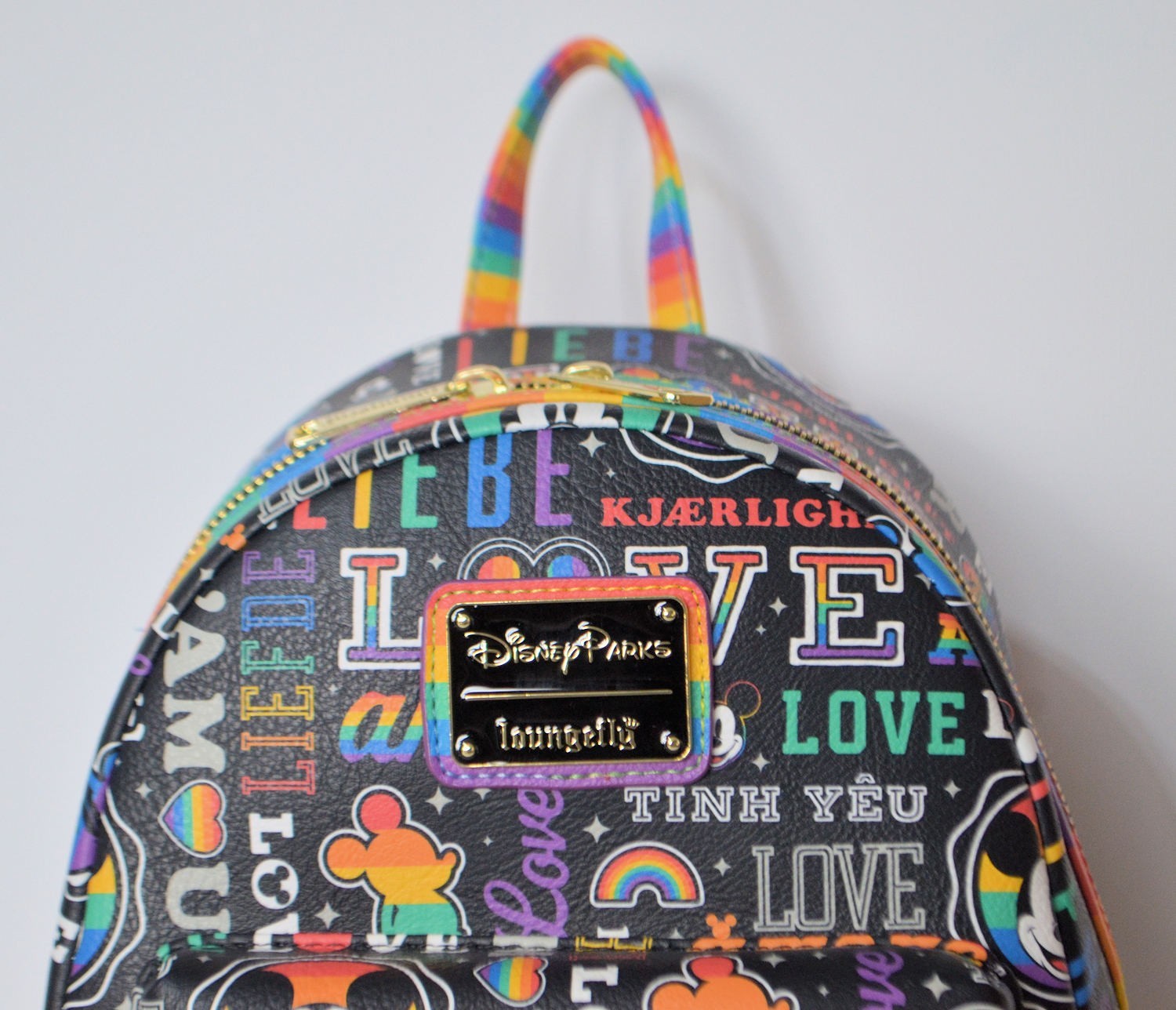 NWT Disney Park Mickey Mouse Rainbow Pride LGBTQ Loungefly Backpack NEW
