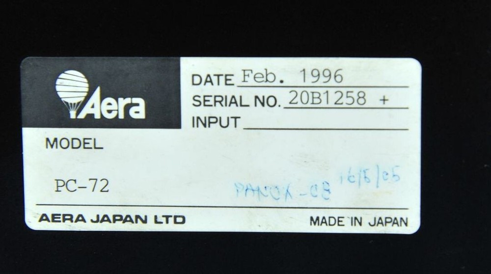 225 AERA AUTOMATIC PRESSURE CONTROLLER PC-72