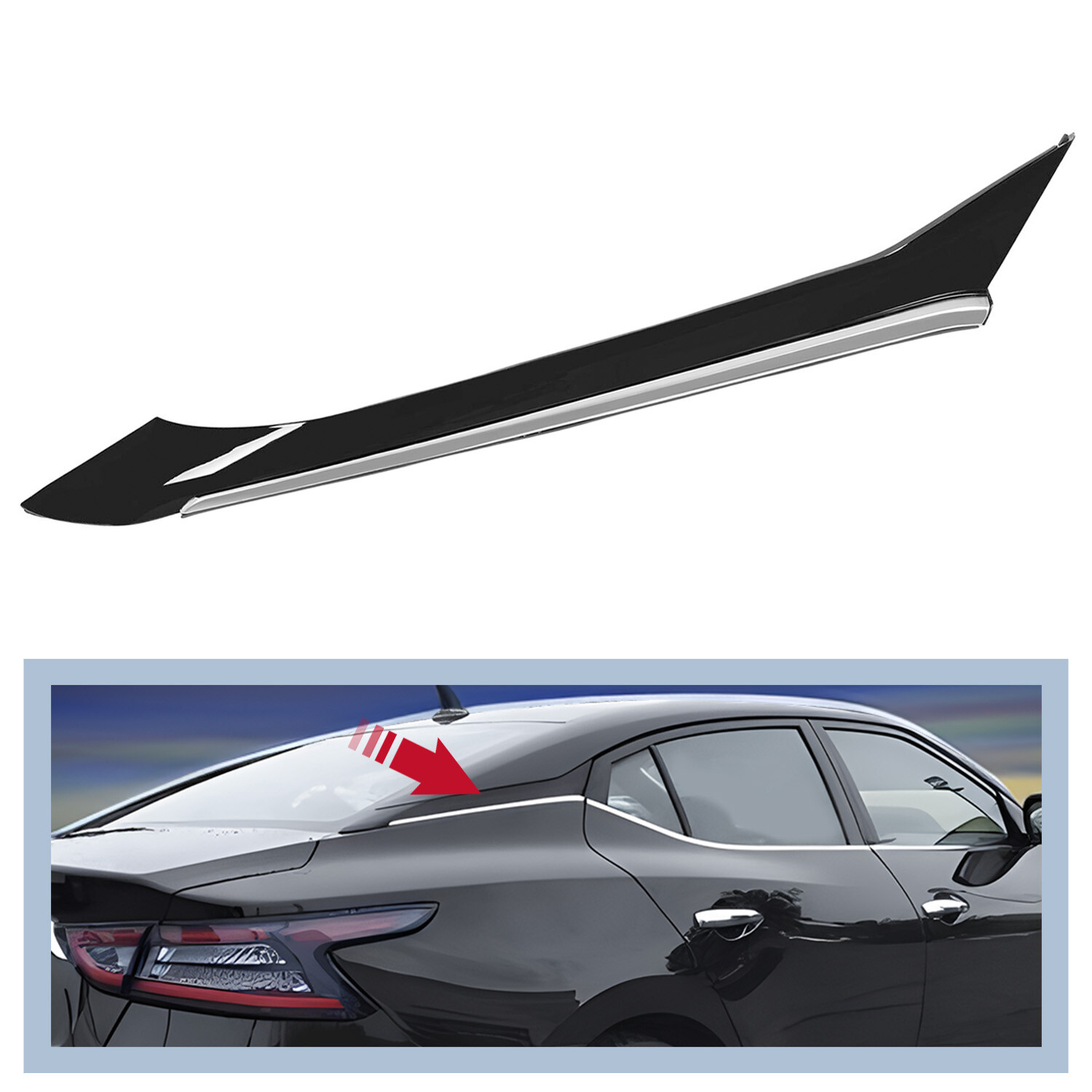 Right RH Side Rear Pillar Molding Trim For NISSAN MAXIMA 2016-2021 2017 2018 19