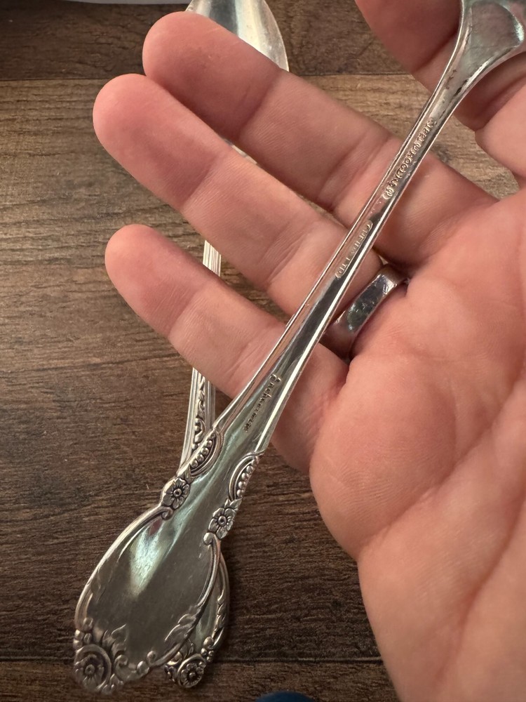 2 Piece Lot Set 1881 Rogers Enchantment Pattern Tablespoons