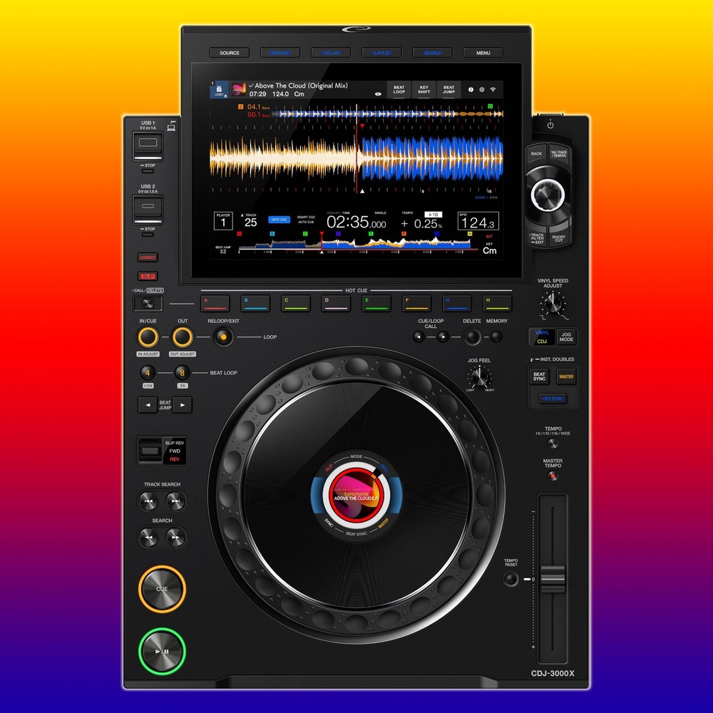 AlphaTheta CDJ-3000X High-Resolution Professional DJ Player