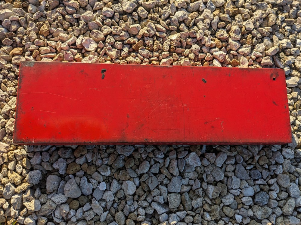 Snap-On Vintage Red Metal Socket Box - Empty Tool Box Only