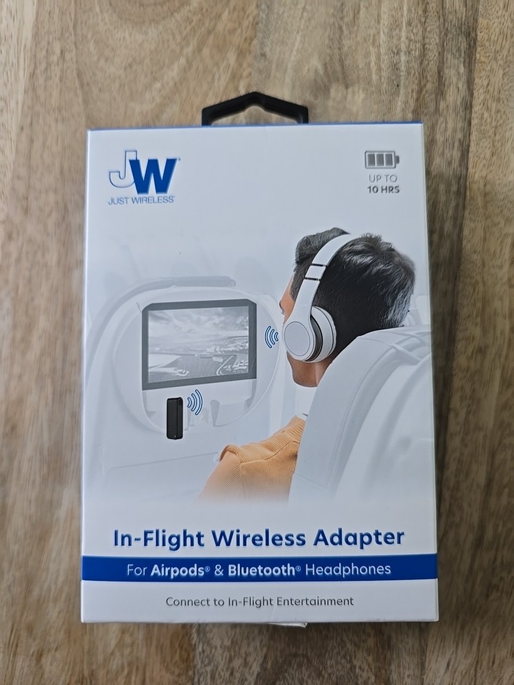 Just Wireless In Flight Wireless Adapter Earbuds And Bluetooth Headphones
