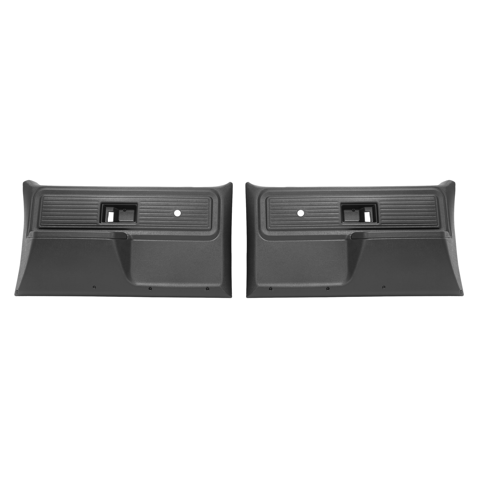 Black Inner Door Panels Left+Right For Chevrolet/ GMC Truck 1977 1978 1979 1980